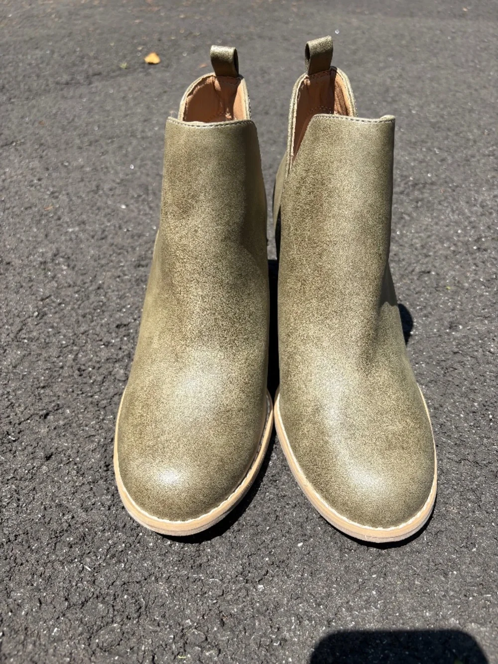 Olive Green Wedges Sz 8.5 Womens